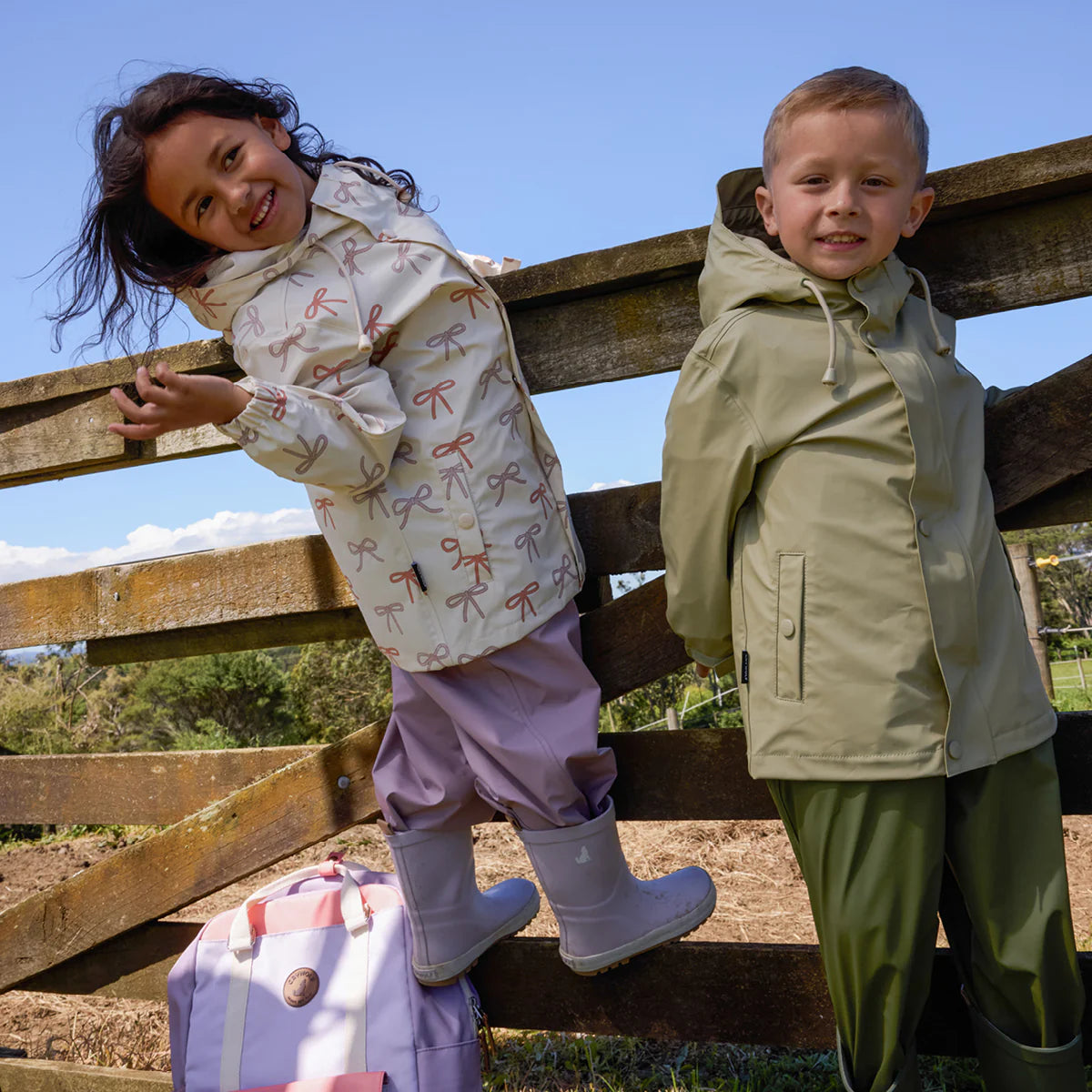 Crywolf Play Jacket Bows on model front view