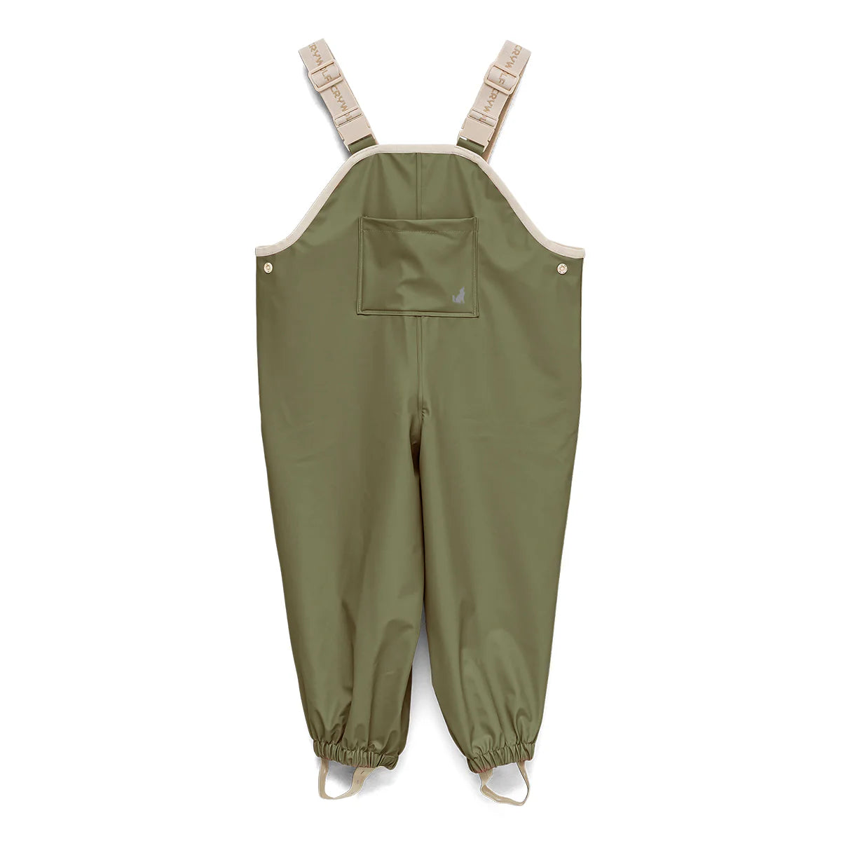 Crywolf Rain Overalls Olive front view