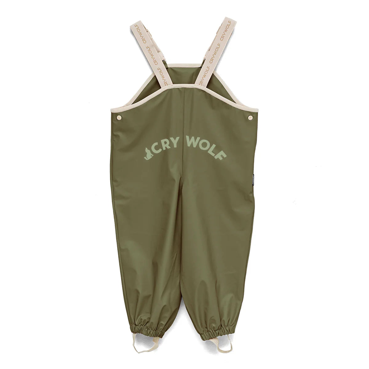 Crywolf Rain Overalls Olive back view