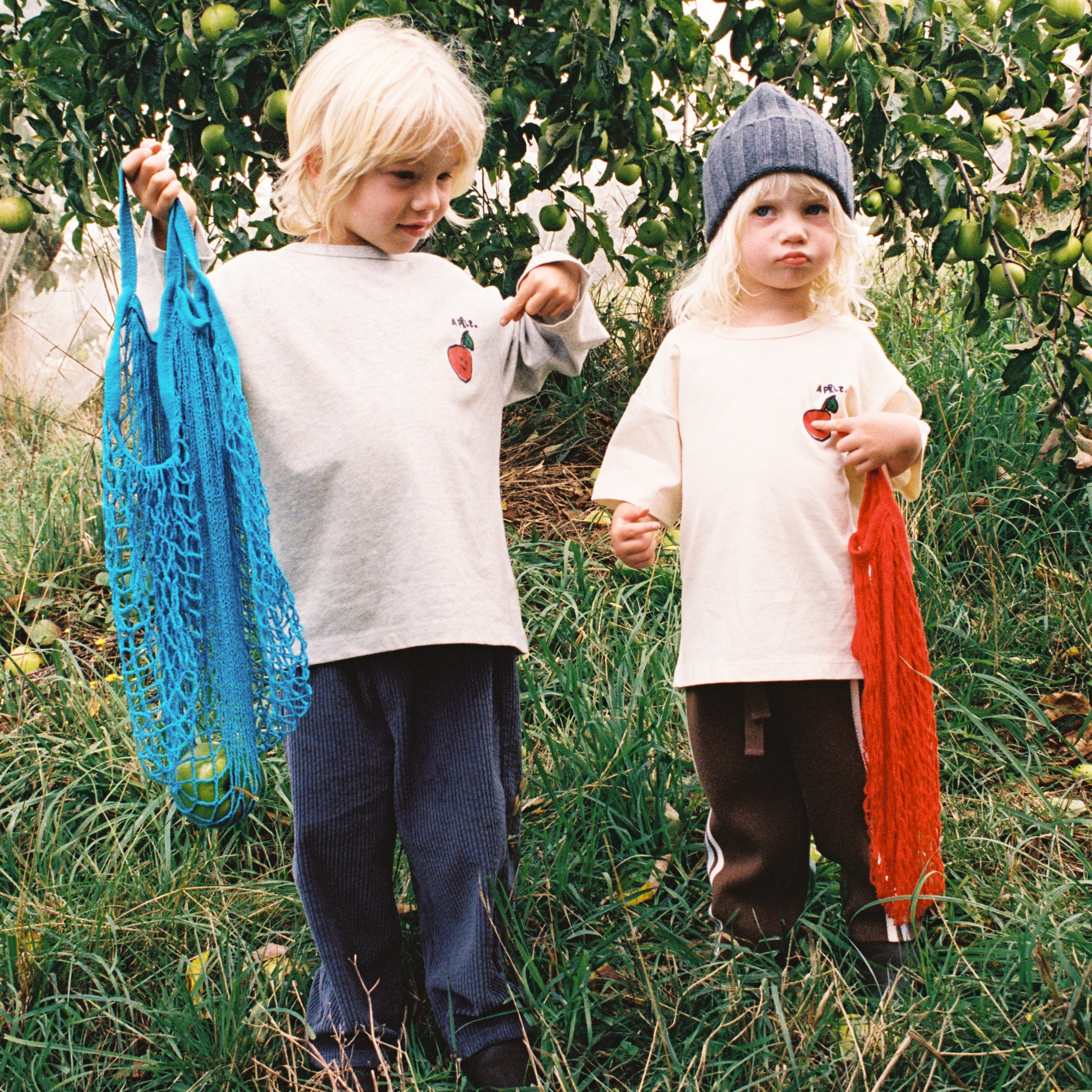 Grown Organic Fruit Salad Tee Milk kids NZ