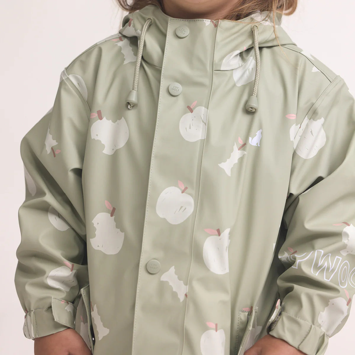 Crywolf Apple Grove kids jacket zip front detail