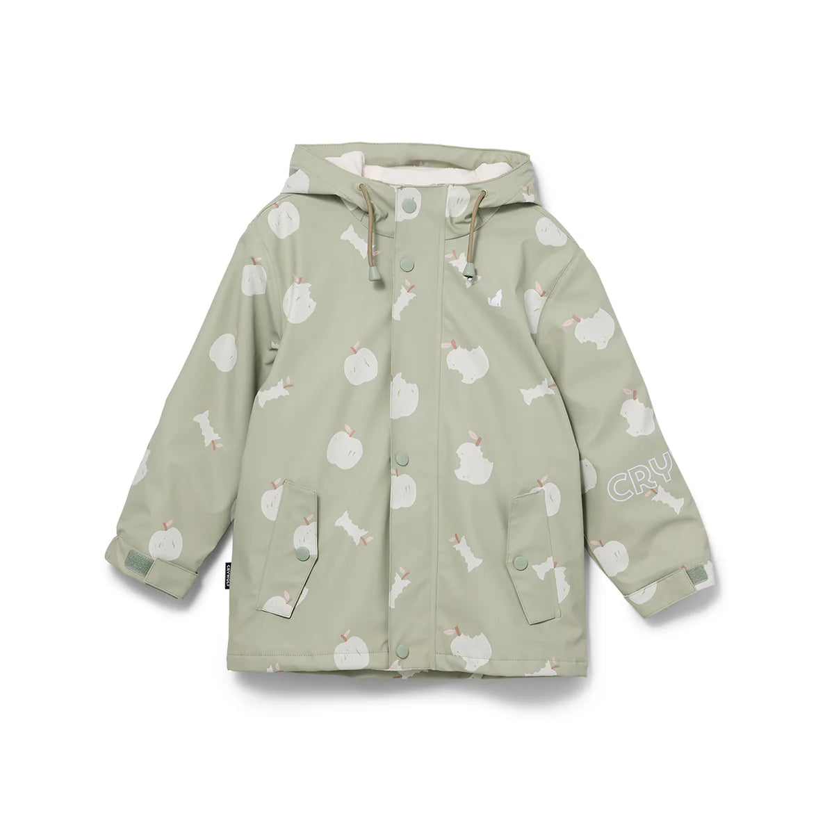 Crywolf Apple Grove kids rain jacket front view