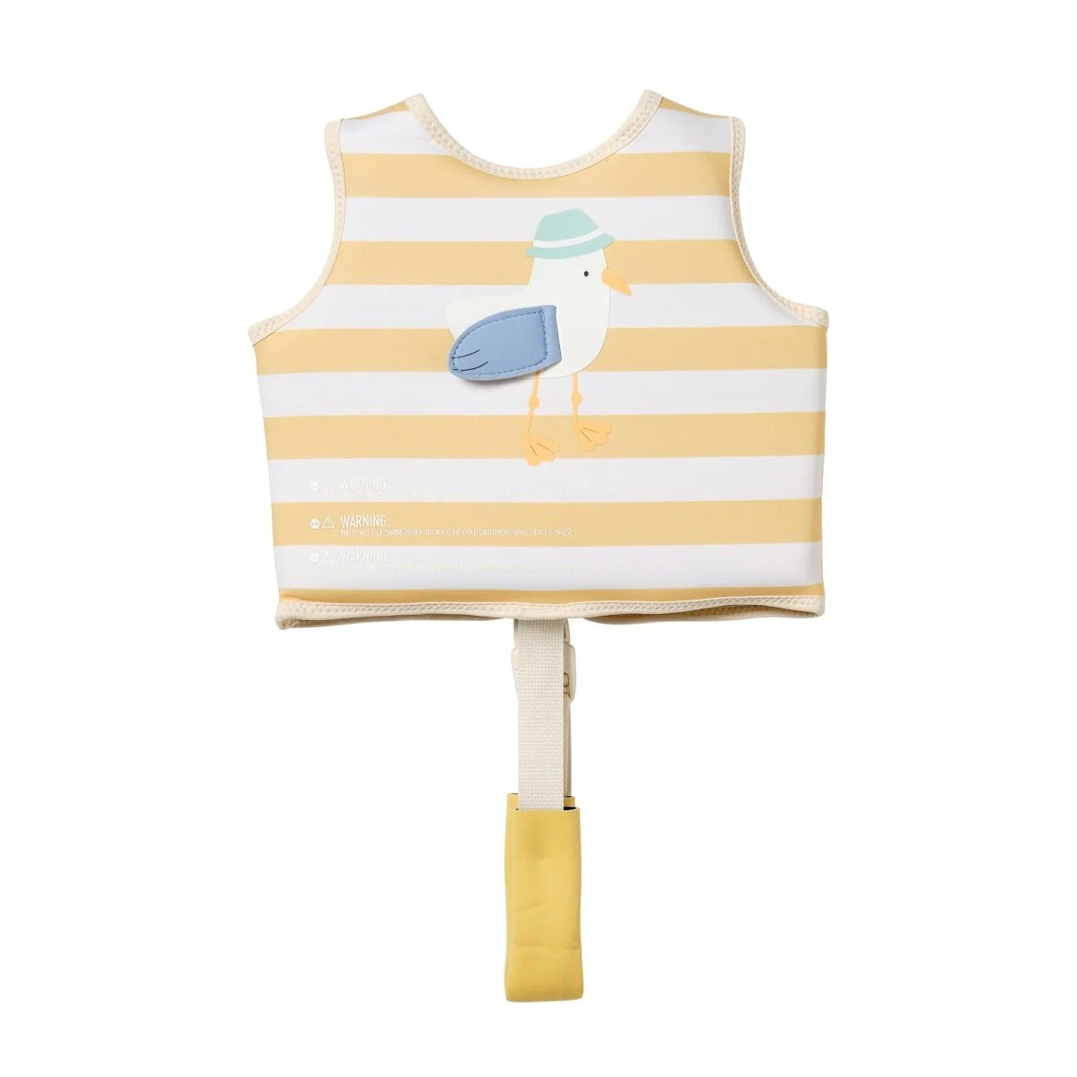 Sunnylife Kids Swim Vest 2–3 Sammy the Seagull mustard stripe