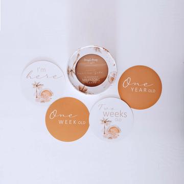 Month Milestone Disc Sets | White Fox & Co
