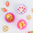 Bright jumbo silicone cups for kids bento lunches