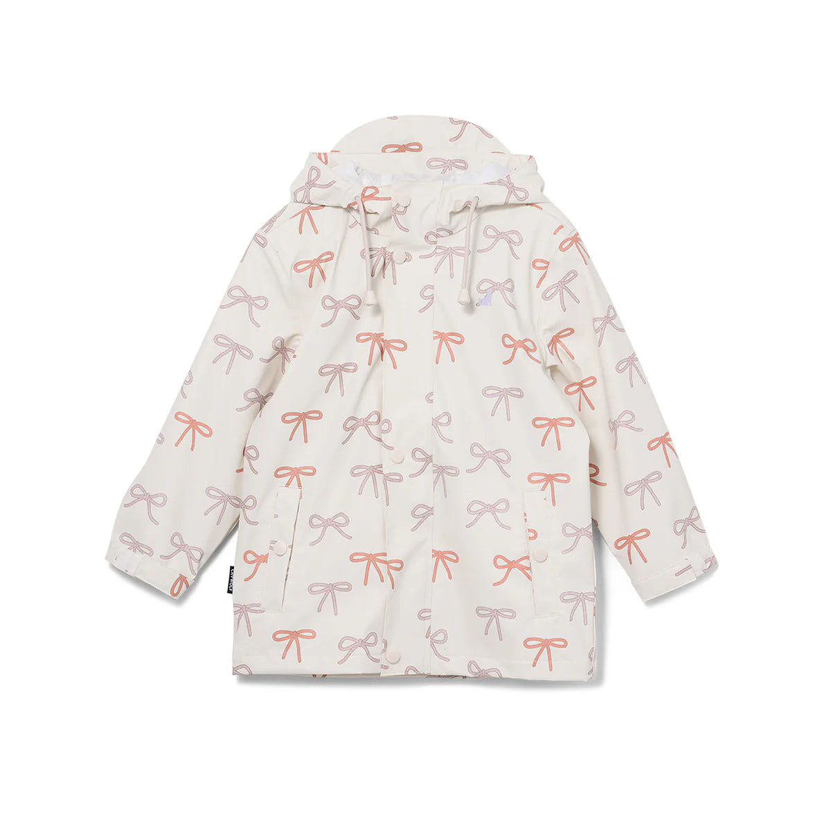 Crywolf Play Jacket Bows kids rain jacket front view