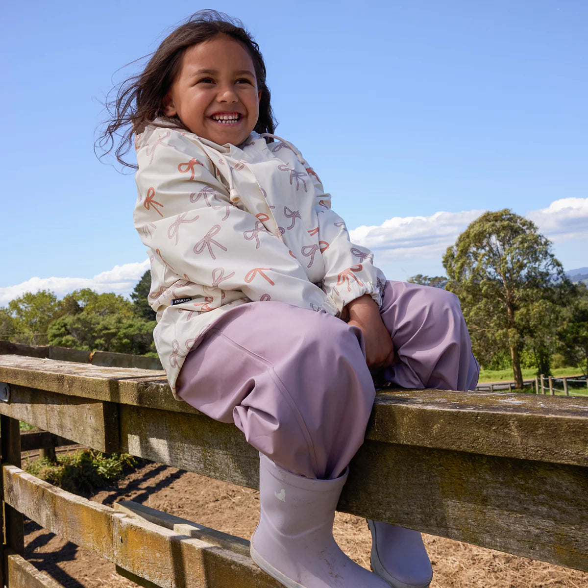 Crywolf Play Jacket Bows on model front view