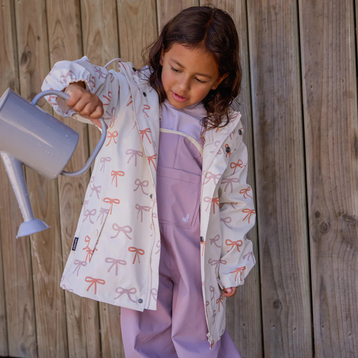 Crywolf Play Jacket Bows on model front view