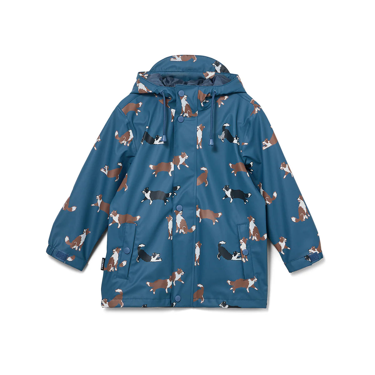 Crywolf Play Jacket Collies kids rain jacket front view