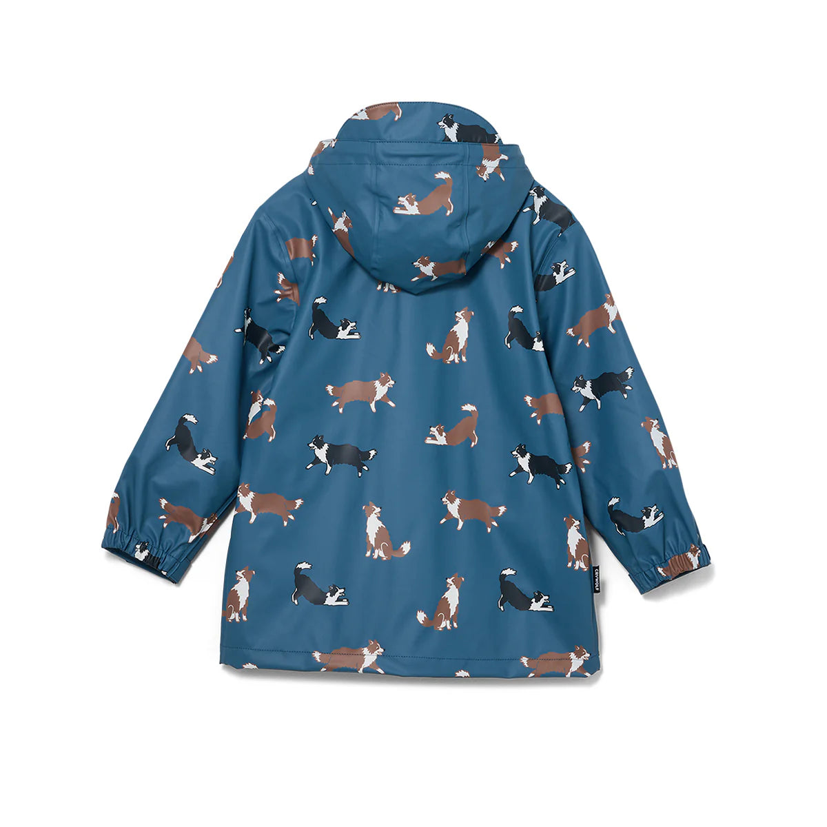 Crywolf Play Jacket Collies kids rain jacket back view