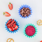 Reusable silicone lunchbox cups for separating snacks