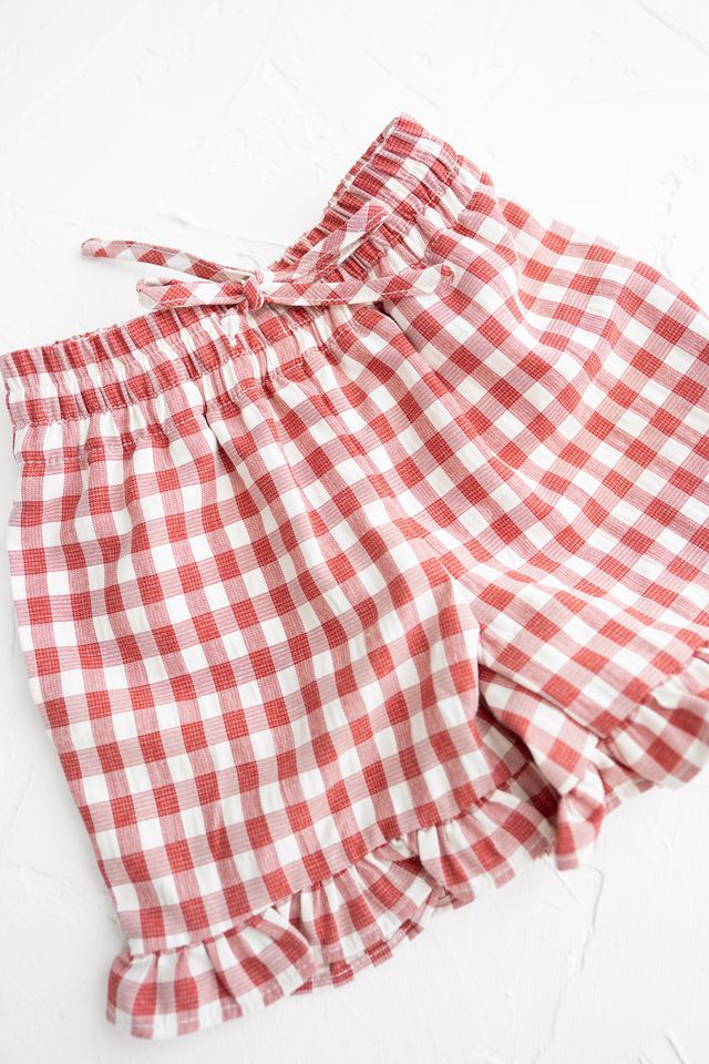 Soft cotton Cinnamon Baby Ruffle Top and shorts for girls – pre-order October 2025 at White Fox & Co NZ