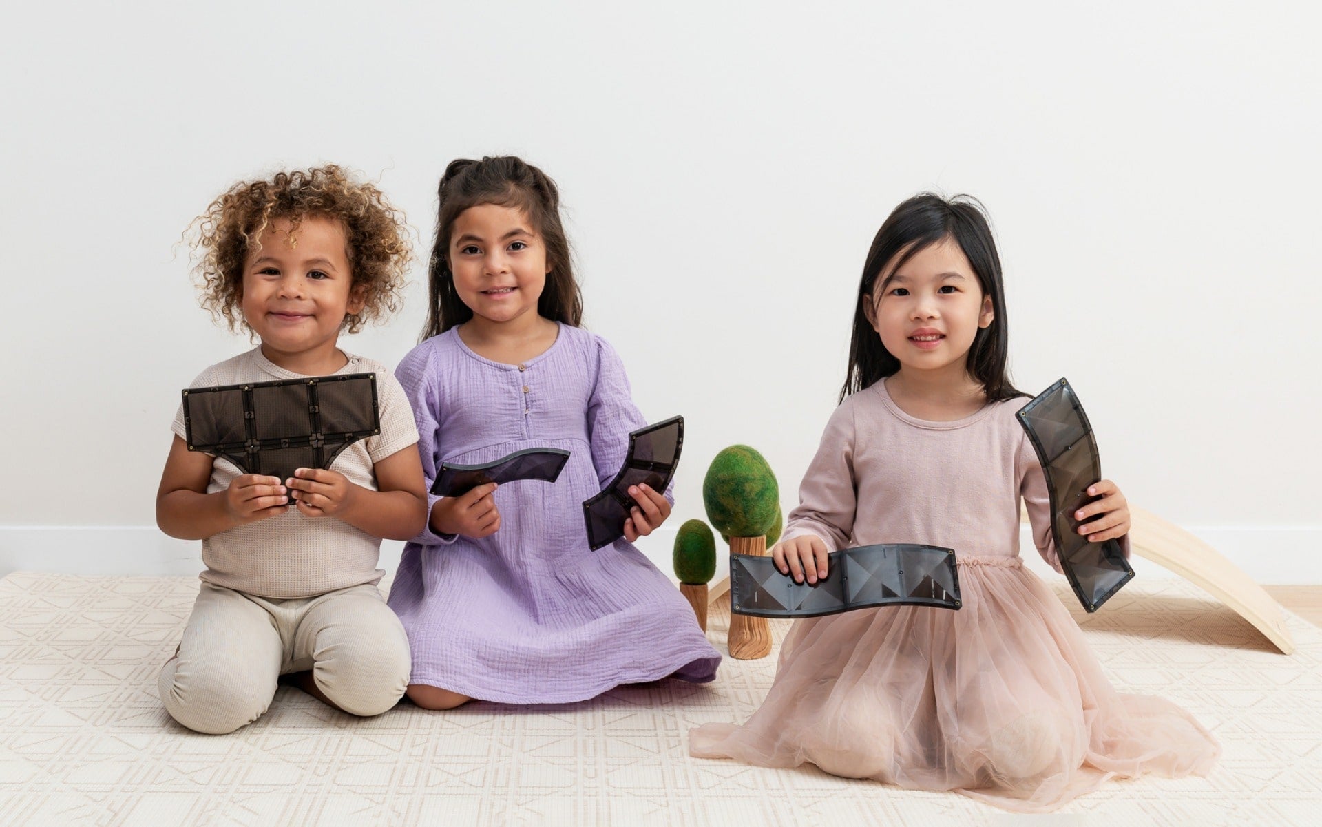 Connetix Creative Roads Pack – 48 Piece Magnetic Tile Set | White Fox & Co