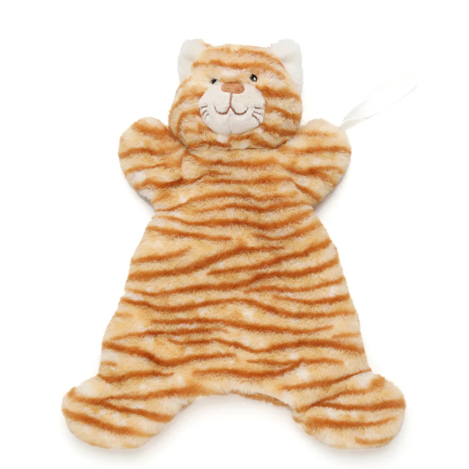 Ginger the Cat Hoochy Coochie puppet comforter by Nana Huchy – front view
