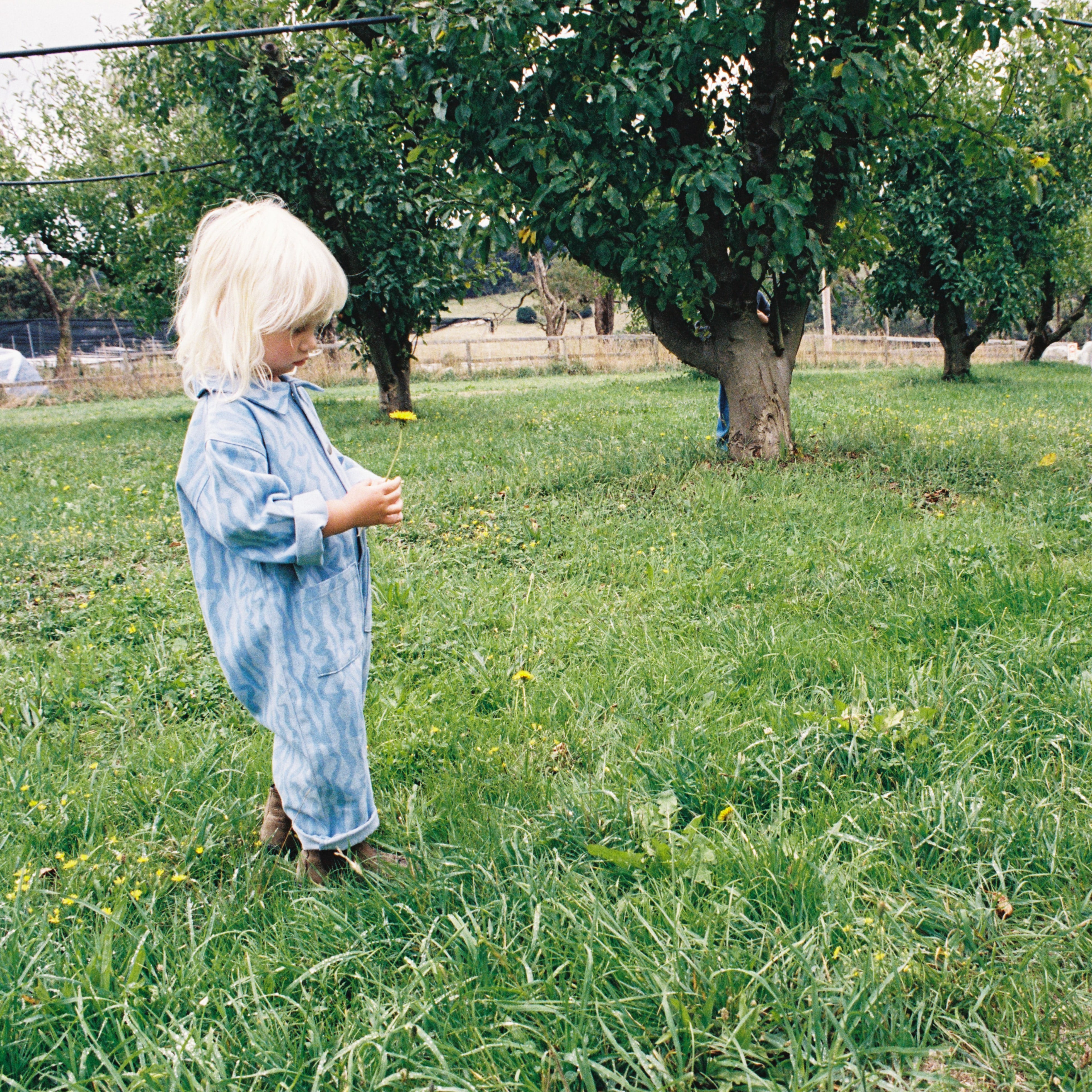 Grown Organic Flow Denim Boilersuit kids NZ