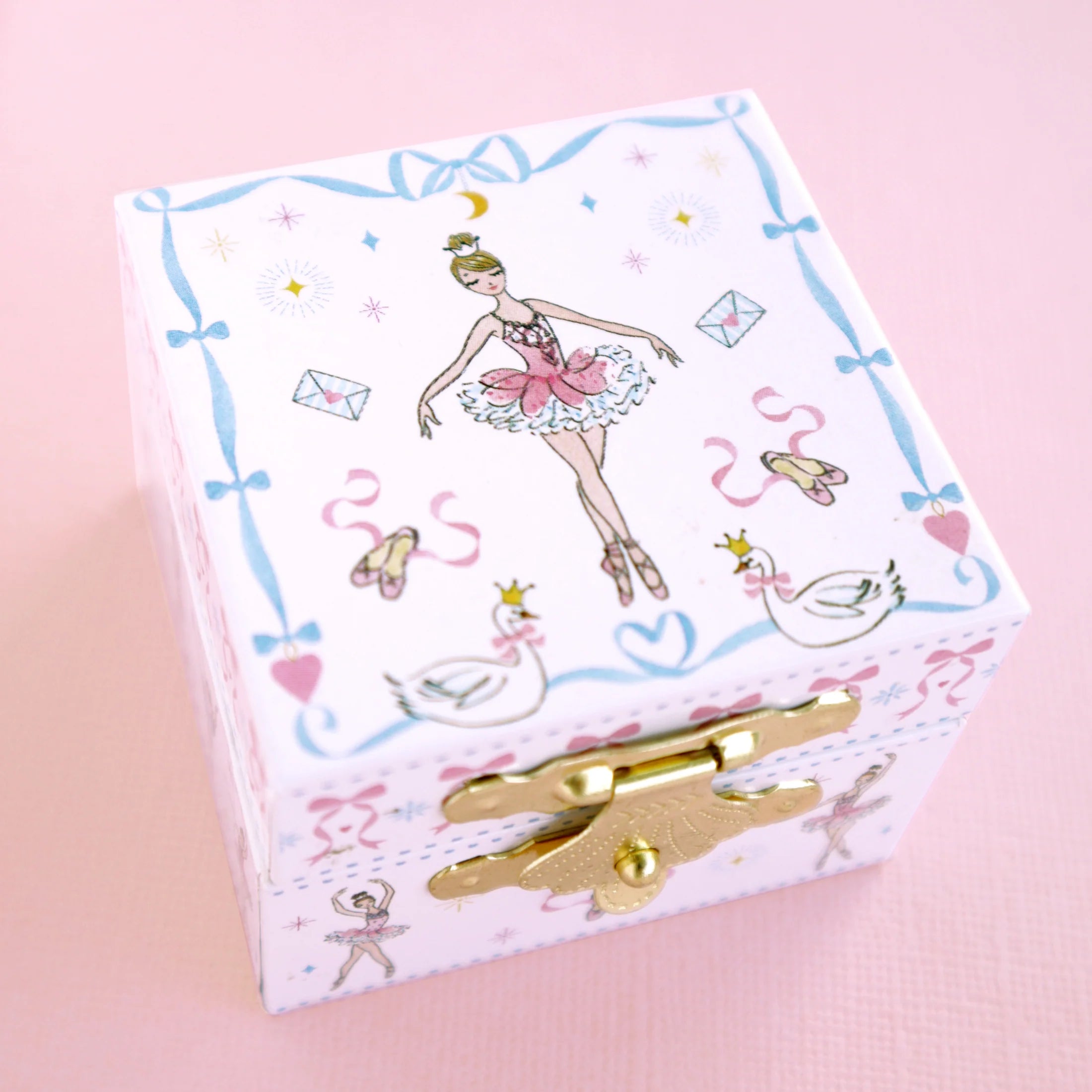 Ballerina Earrings in Lauren Hinkley Ballerina Ring Box – keepsake gift for little dancers and dreamer