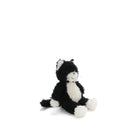 Nana Huchy Checkers the Kitten black soft toy – front view