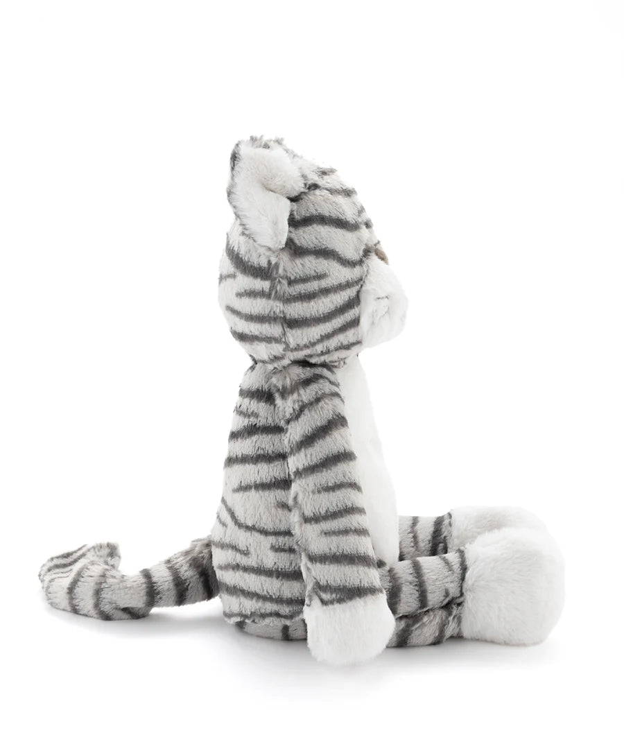 Chloe the Cat plush toy by Nana Huchy, grey soft toy 30cm with embroidered details