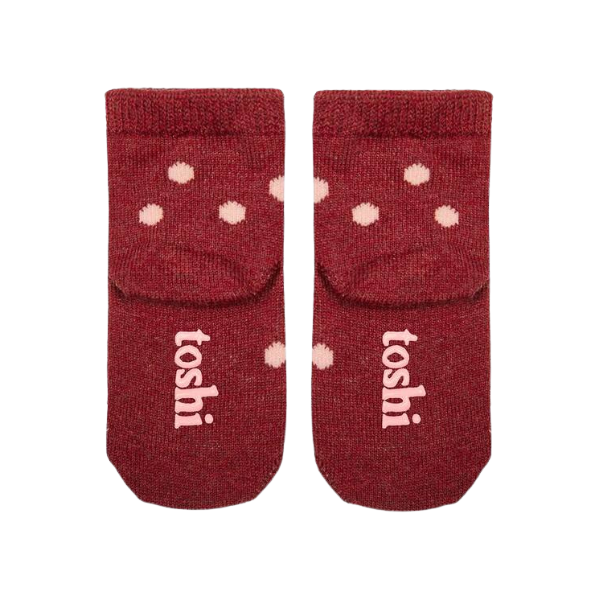 Toshi | Baby Socks in Rosewood | White Fox & Co