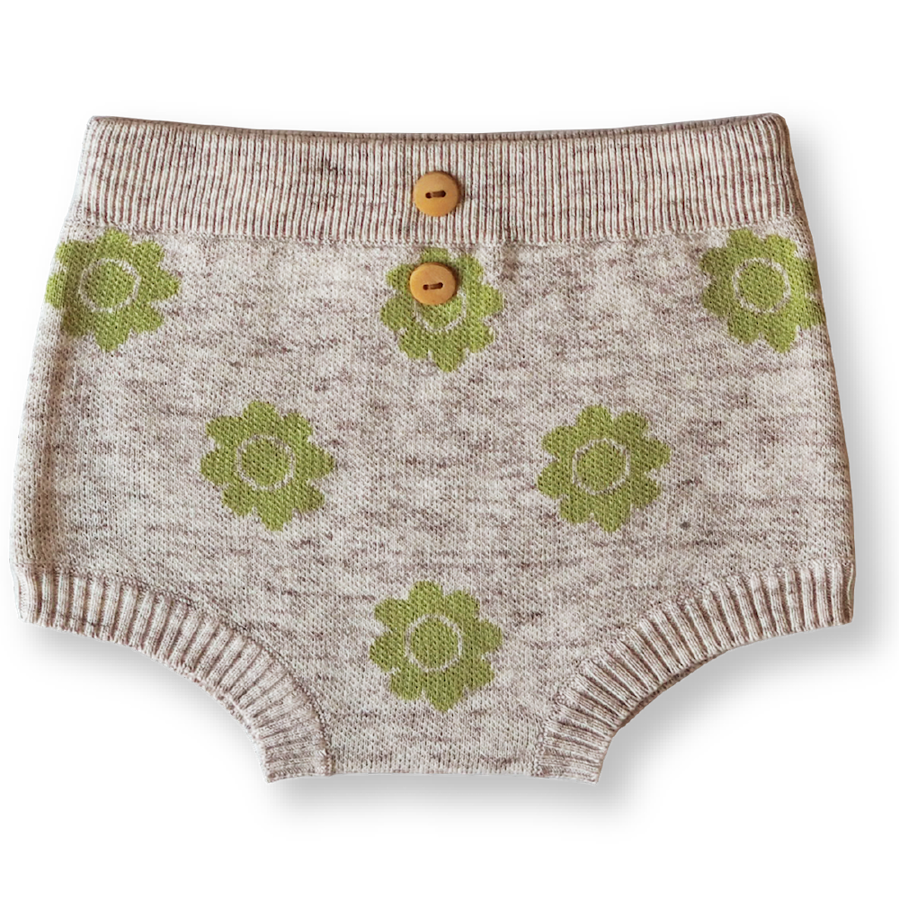 Grown | Pansy Bloomers Lime & Marle | White Fox & Co 