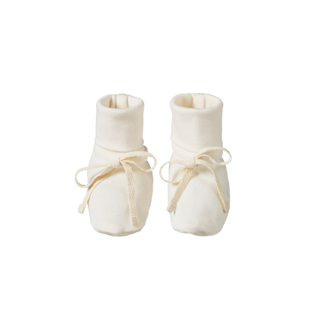 Nature baby | Cotton booties | Natural | White Fox & Co